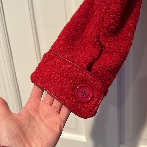 Bebe Red Boucle Coat - Picture 4 of 5